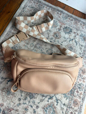 Womens Cloud Island Beige Small Fanny Pack Style Diaper Bag